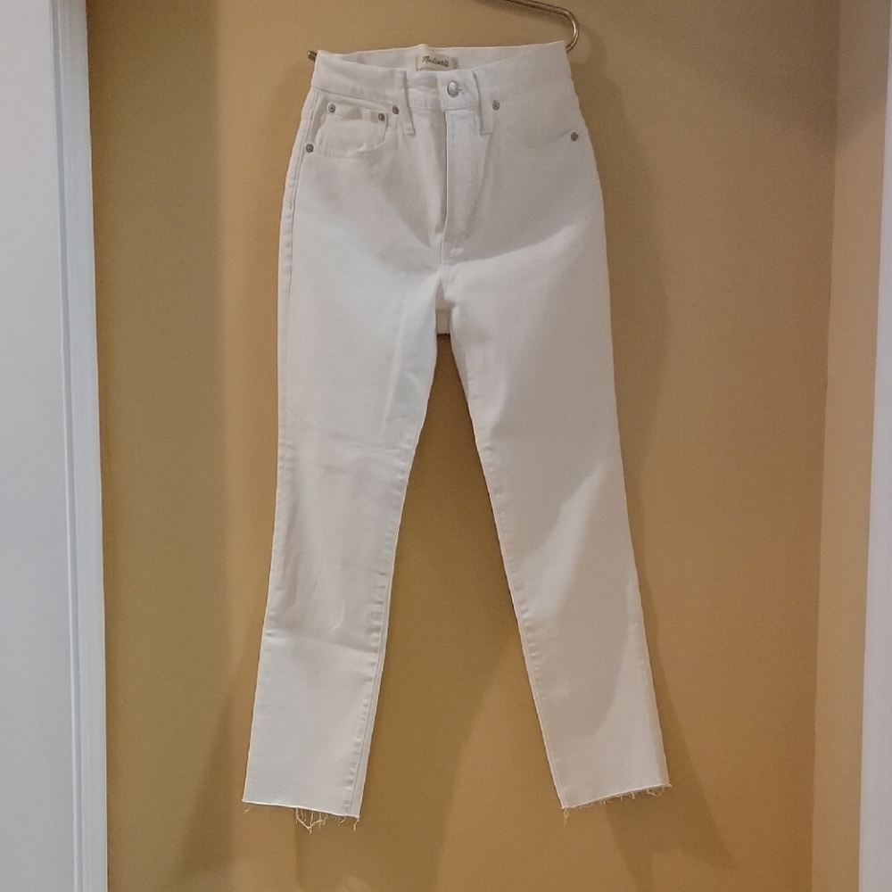Madewell Off-White Cropped Jeans